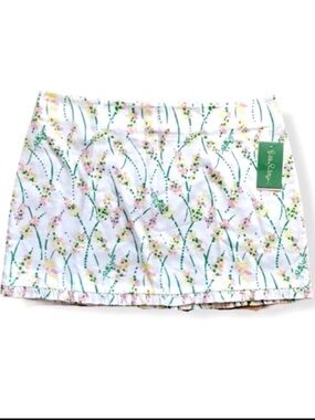 Lilly Pulitzer Callie Skirt Grass Happy Resort White